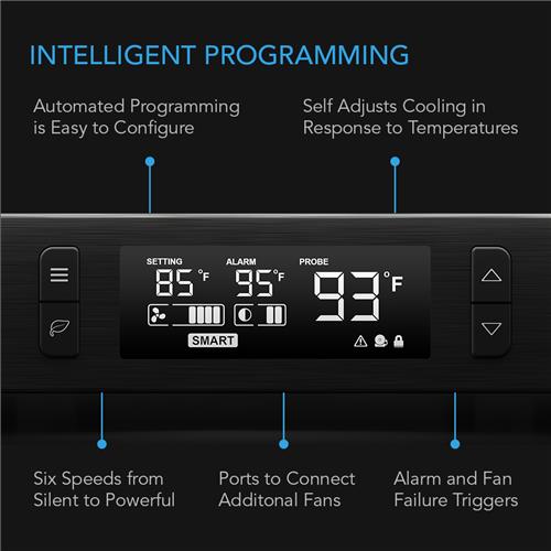 Aircom T9 Pro Comp. cooler 3 x 120mm fans TOP EXHAUST Powerpack Incl. BLACK