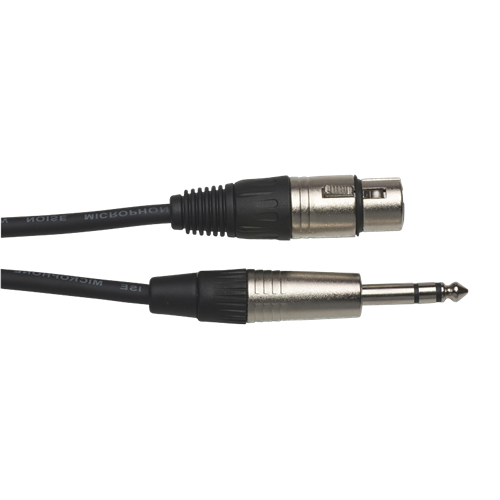 ATC7032 Patch Lead 3-Pin Female XLR to 6.35mm TRS Stereo Jack 0.9M