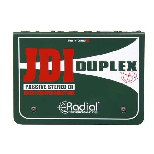 Radial JDI Duplex - Premium Stereo Passive DI Inputs: 1/4