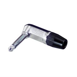 RIGHT-ANGLE JACK PLUG - MONO METAL 1/4" (6.5MM) JACK PLUGS